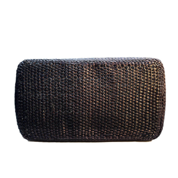 Guanabana Tote Syros Korb, Iraca, schwarz, Boden